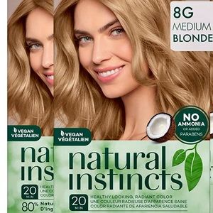 Natural Instincts Clairol Hair Color, Sunflower Medium Golden Blonde 8G